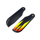 SAB Carbon Fiber Tail Blades 72mm Yellow/Orange